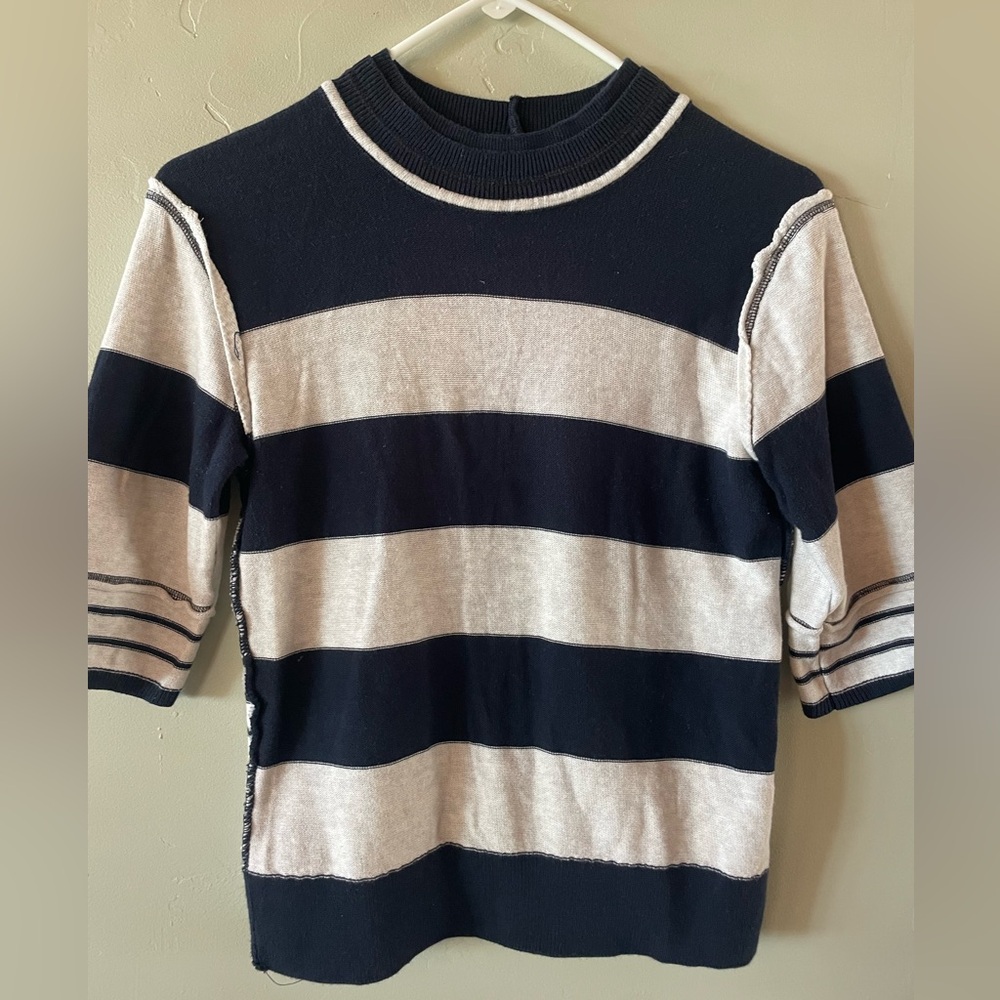 Striped Navy and Cream Top from Free People